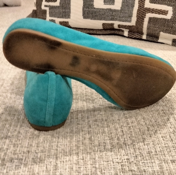 J.Crew Teal Suede Ballet Flats - Picture 5 of 7